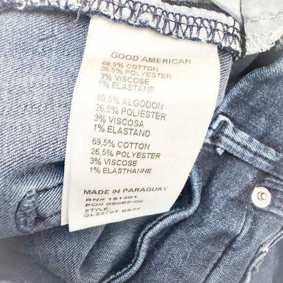 Good American Good Legs Dark Wash Denim Skinny Jeans Size 12 / 31 - Picture 7 of 8